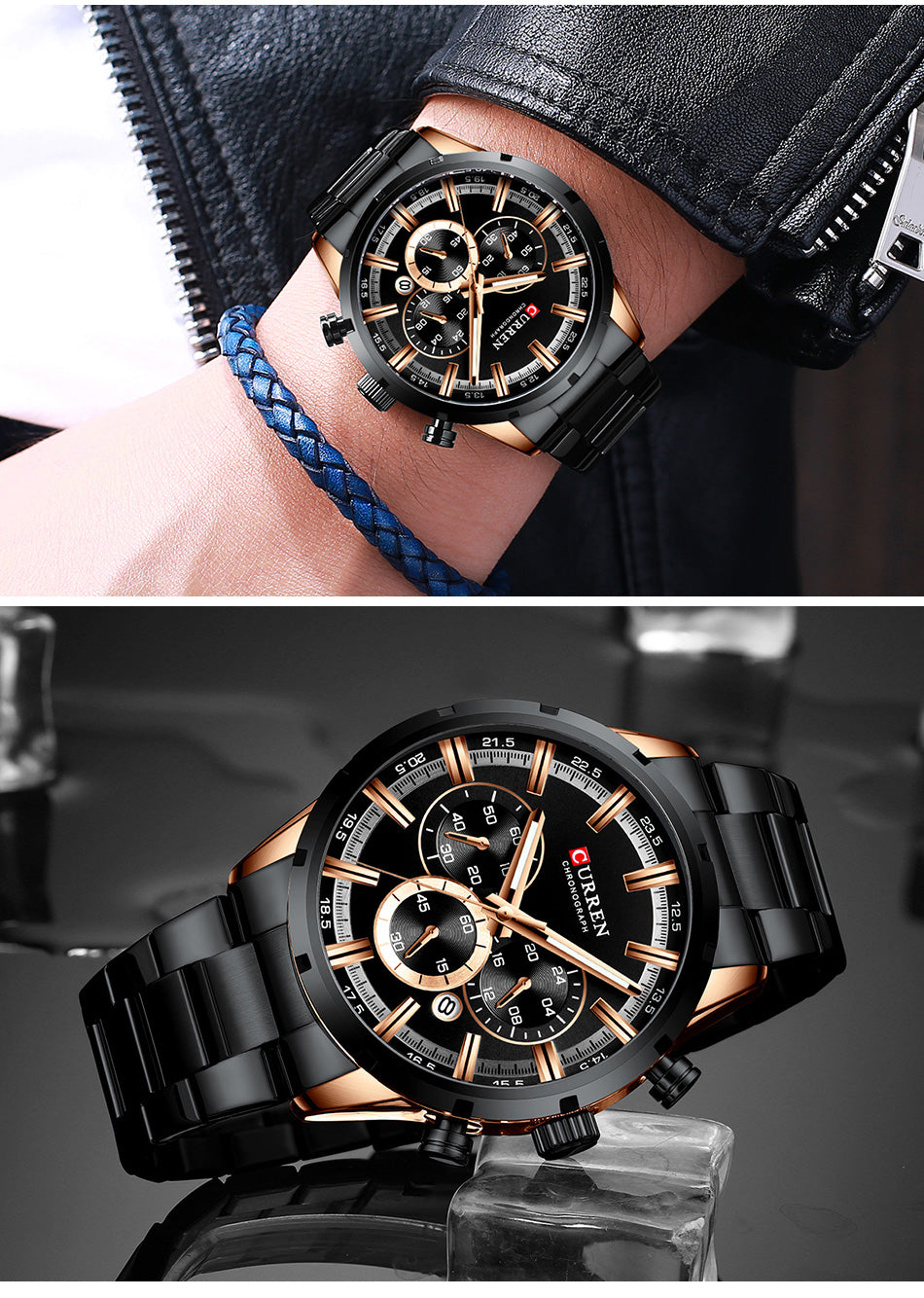 CURREN Quartz Uhr mit Chronograph