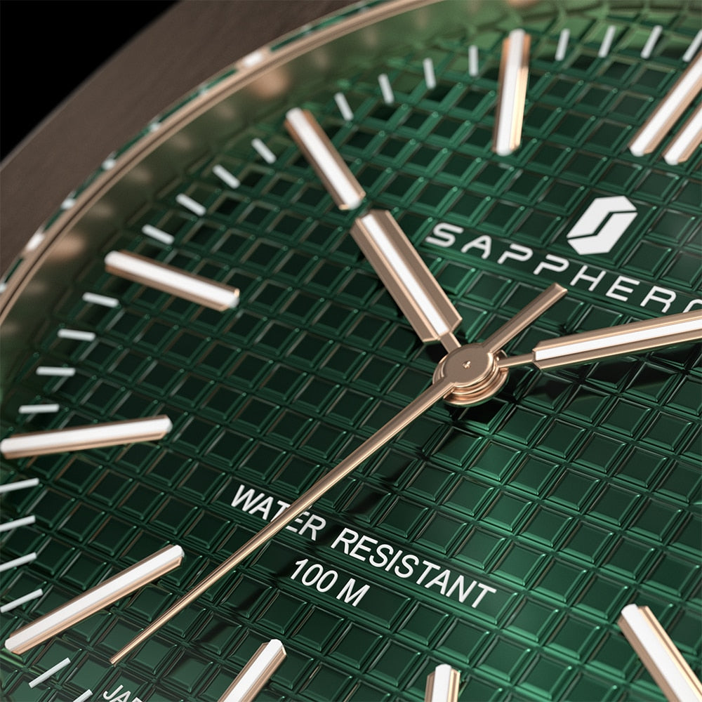 Sapphero Automatische Quartz Edelstahl Uhr