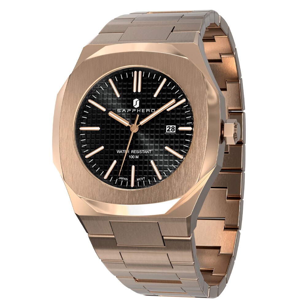 Sapphero Automatische Quartz Edelstahl Uhr