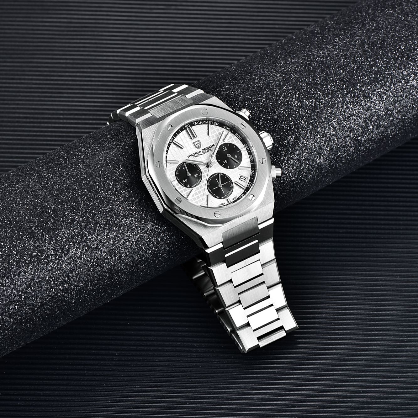 PAGANI Automatik-Quarzuhr Edelstahl Luxus Saphiruhr
