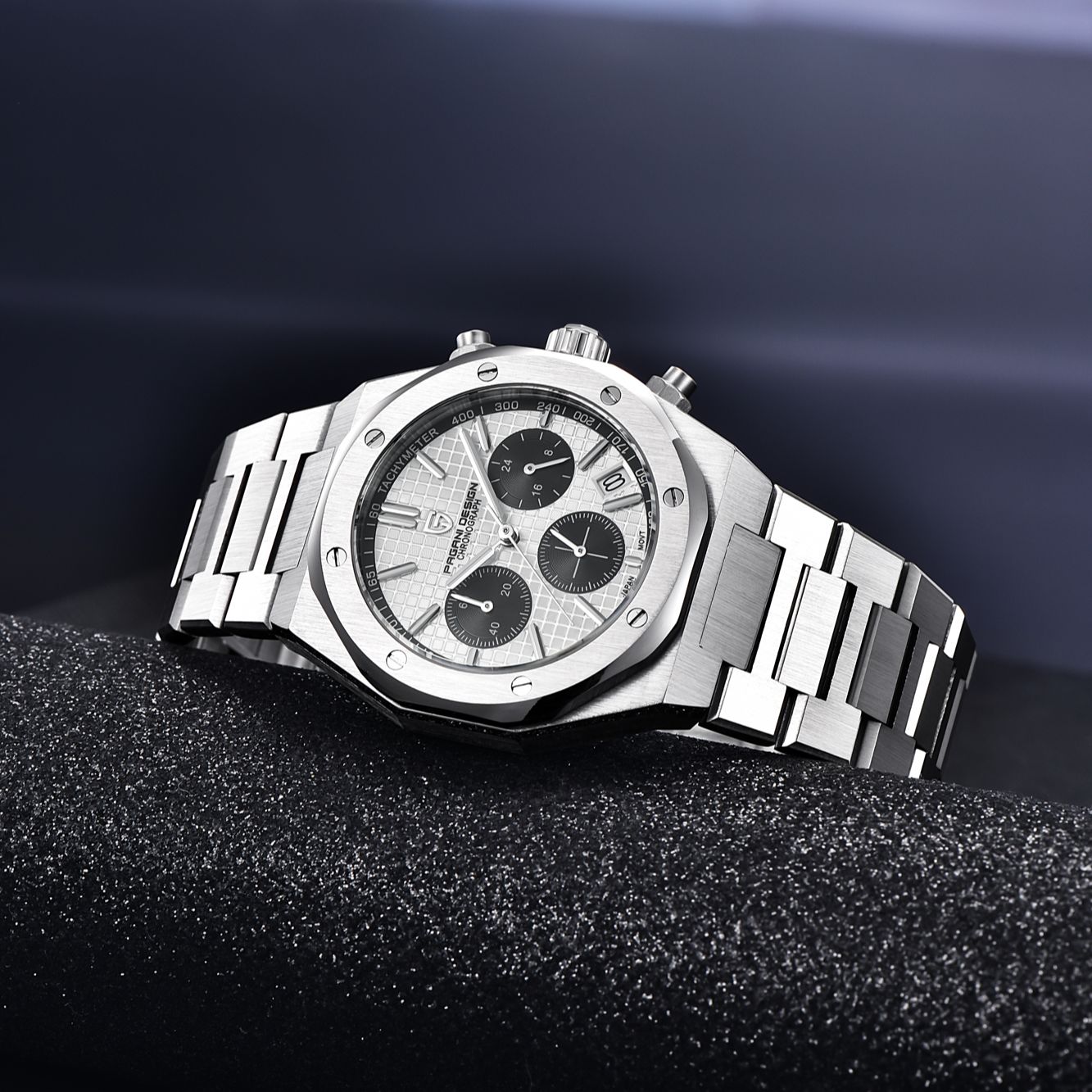PAGANI Automatik-Quarzuhr Edelstahl Luxus Saphiruhr