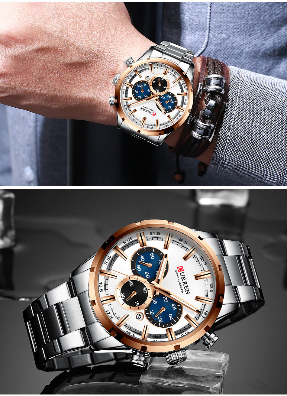 CURREN Quartz Uhr mit Chronograph