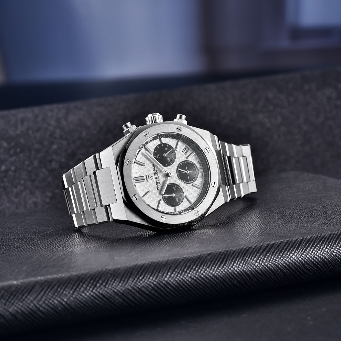 PAGANI Automatik-Quarzuhr Edelstahl Luxus Saphiruhr