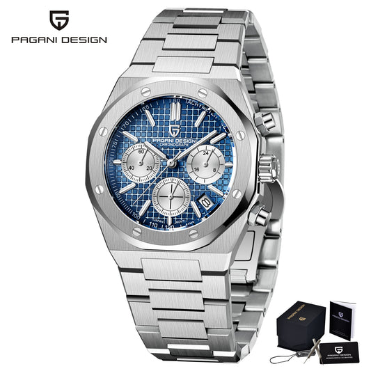 PAGANI Automatik-Quarzuhr Edelstahl Luxus Saphiruhr