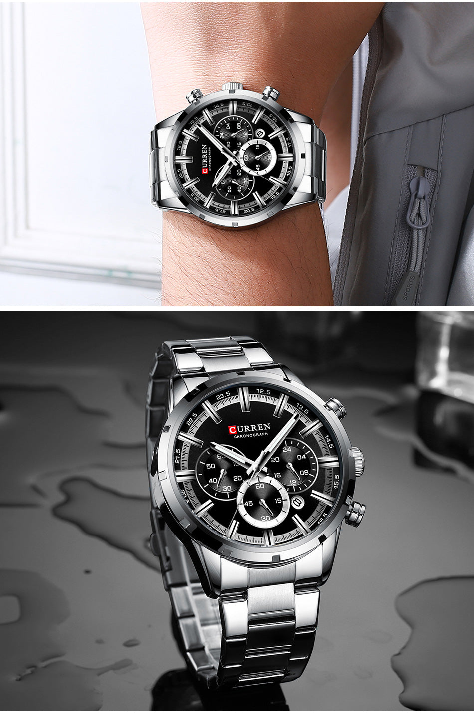 CURREN Quartz Uhr mit Chronograph
