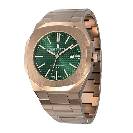 Sapphero Automatische Quartz Edelstahl Uhr